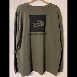 The North Face Long Sleeve Tshirt Green XXL